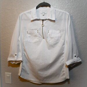 3/$15  Coral Bay White Blouse